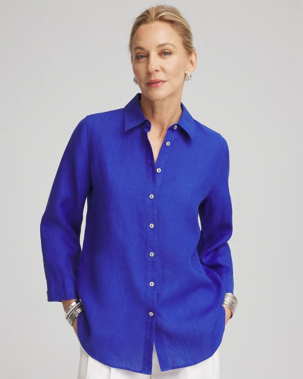 3/4 Sleeve Crossover Slub Tee | Chico's 3/4 Sleeve Crossover Slub Tee | Chico's